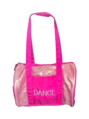*Horizon Dance*Girls Pink Duffle Bag "DANCE"--Has Pink Tiny Sequins